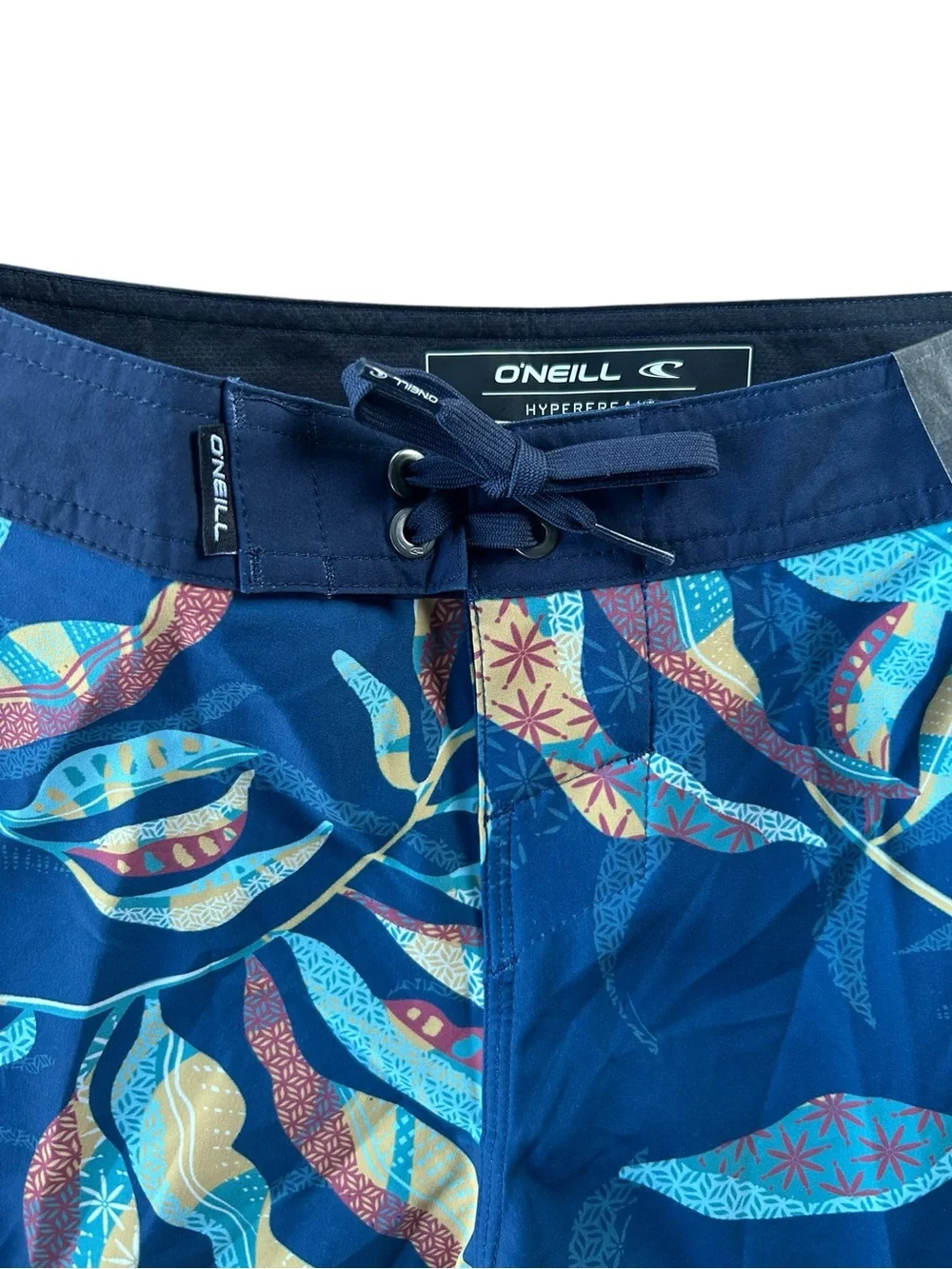 NWT O'Neill Boys Tropical Navy Hyperfreak Surf Boardshorts Size 8/10 Youth